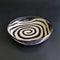 Black and White Spiral Dish