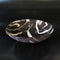 Black with white stripes Serving Bowl