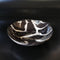 Black with white stripes Serving Bowl