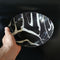 Black with white stripes Serving Bowl