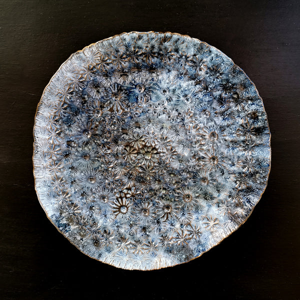 Blue Flower Ceramic Platter