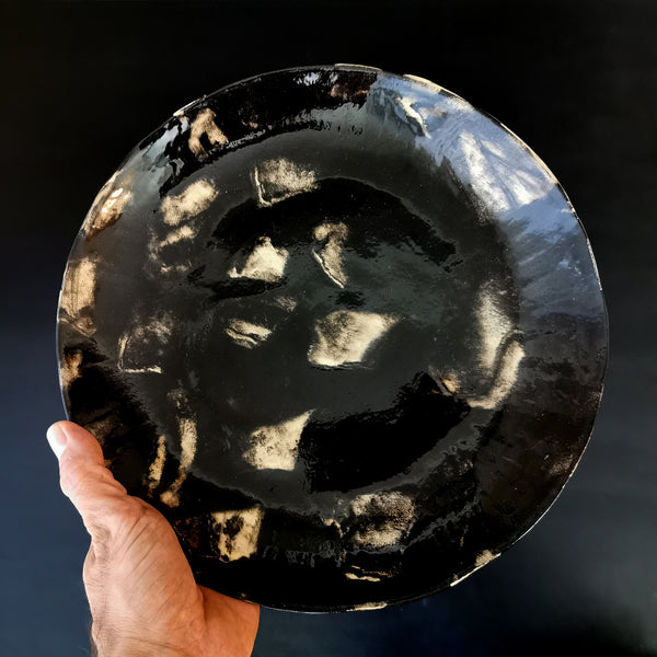 Black And White Serving Bowl