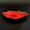 Cloudy Red Asymmetrical Plate