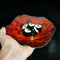 Cloudy Red Asymmetrical Plate
