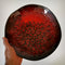 Fading Red Flowers Plate