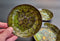 3 Small Green Stars Plates