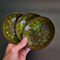 3 Small Green Stars Plates