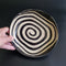 Black and White Spiral Dish